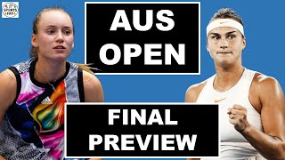 Rybakina vs Sabalenka I WTA Australian Open 2023 Final I Preview