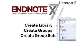 How to Create EndNote Library and Groups in EndNote?
