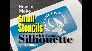 How to make Small Stencils with Cameo Silhouette