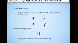 4 5 SQL operators and their precedence