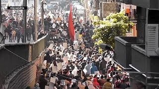 مظاهرات في مصر تنادي بمقاطعة الاستفتاء على الدستور