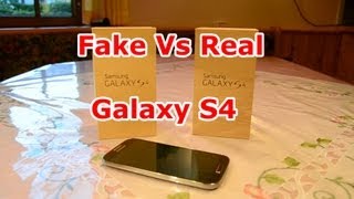 FAKE vs Real Samsung Galaxy S4 - 최고의 1:1 복사 - 쿼드코어 - 완벽한 복제 - 에어 제스처 [HD]