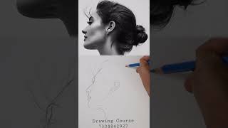 Portrait Outline Drawing  for Beginners #sketchbookbyabhishek #shorts #shortsfeed #portrait #viral