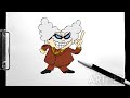 How To Draw PROFESOR POOPYPANTS | CAPTAIN UNDERPANTS