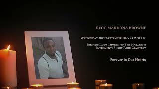 In Loving Memory of Reco Mardona Browne - Obituary