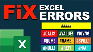 Excel Errors and How to Fix Them