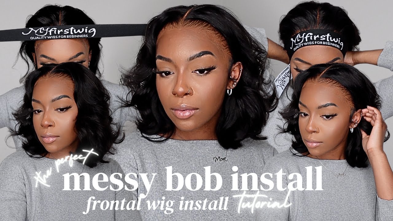 Perfect Summer Bob Wig Install Ft. MyFirstWig | How To Install Frontal ...