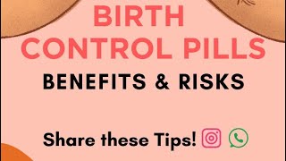 Birth Control Pills Benefits And Risks