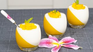 Panna Cotta Mango 신선한 과일과 젤리로 판나 코타를 만드는 방법 | How to make Panna Cotta with Fresh Fruit and Jelly