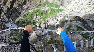 Ponte Tibetano e ferrata del Bunker - Claviere - Cesana Torinese - GoPro Hero 7 in prima persona -