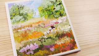 풍경화(봄)_아크릴화 / Landscape(Spring) Acrylic Painting_Step by Step #16