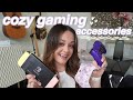 cozy gaming accessories 🎮 | cute tech, customization + cozy extras (switch, playstation, xbox + PC)