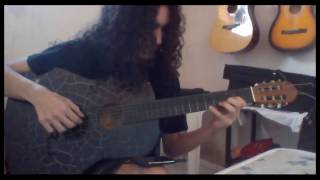 Buckethead playing acoustic Guitar... (No Mask)