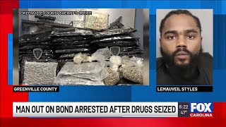 Man out on bond arrested after deputies seize 43 pounds of marijuana