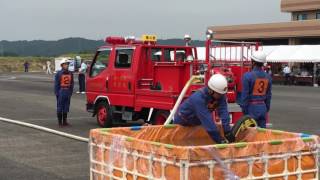 木城町消防団第四部支部大会操法（積載車）