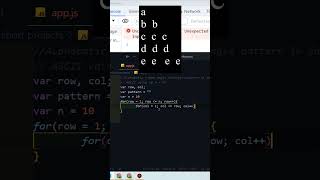 Alphabetic pattern in JavaScript