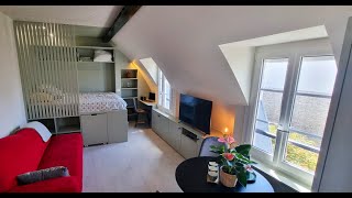 Sous les toits de Paris : Studio de 25 m2 totalement rénové