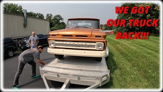 Picking Up Our 1966 Chevrolet C10 Stepside From The Mechanic!