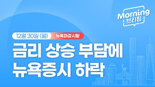 [모닝브리핑] 뉴욕 마감 시황을 핵심만 쏙쏙 뽑아 전해드립니다 (2024년 12월 30일)