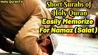 Short Surahs of Holy Quran Beautiful Soft Voice Recitation - Easily Memorize For Namaz (Salat)