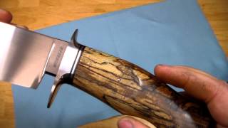 Nick Wheeler 52100 \u0026 spalted Sycamore Bowie