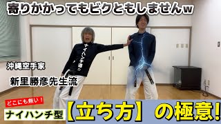 【立ち方の極意☆】どこにも無い！沖縄空手【新里流ナイハンチ型】で最強の立ちを手に入れよう。