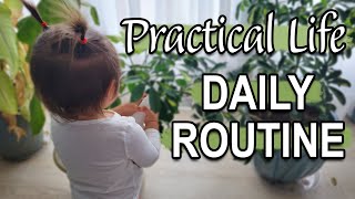 MONTESSORI PRACTICAL LIFE DAILY ROUTINE! Practical Life Activities for Toddlers | Montessori at Home