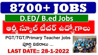 Army school vacancy 2022 || 8700+ Teacher Jobs In Army Schools||Latest Teacher jobs 2021