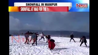 Snow cover in highlands of Northeast India
