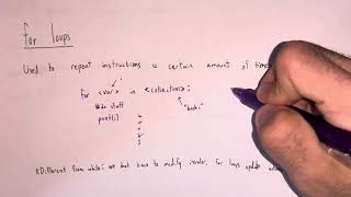 CS 108 Intro to for loops