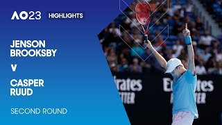 Jenson Brooksby v Casper Ruud Highlights | Australian Open 2023 Second Round