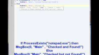 AutoIt tutorial - making a Process Checker