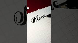 Monday in Calligraphy style 😎 #calligraphy #trending #youtubeshorts #art #viral #shorts