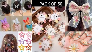 🌟Top 10 Korean Hair Clip Collection | Meesho Haul \u0026 Review |💗 Hair Clips Link👇