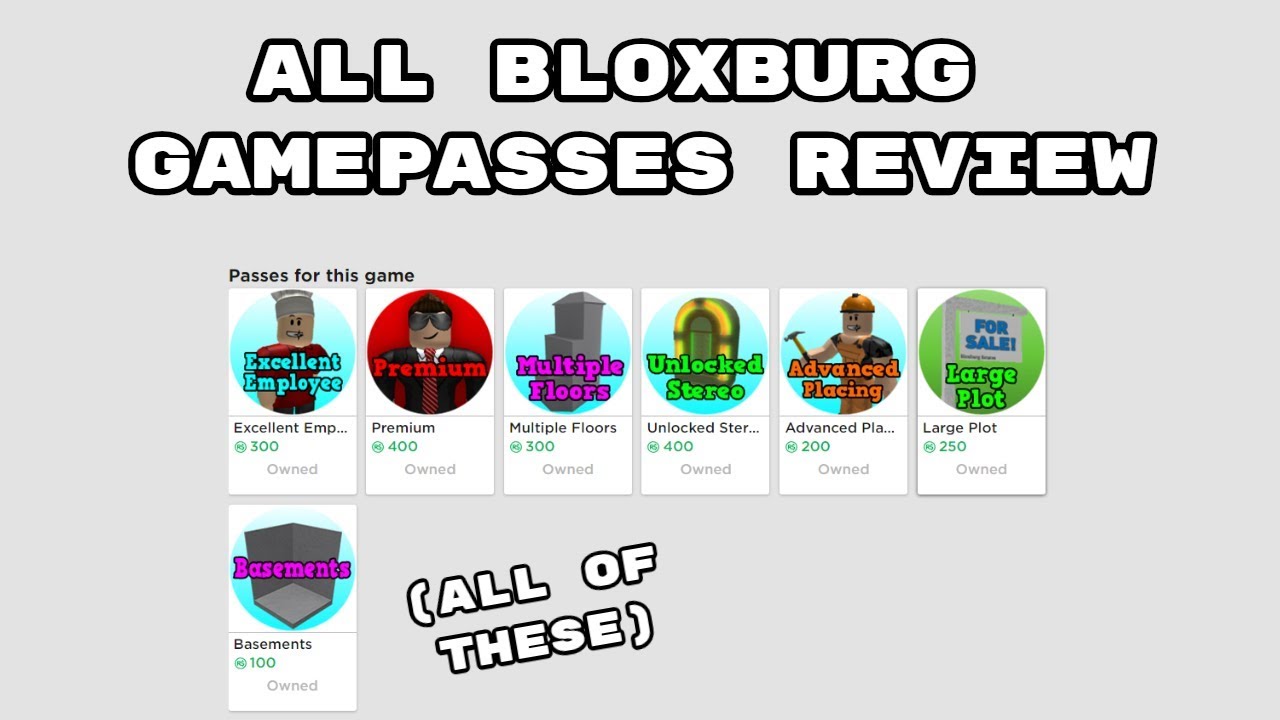 Roblox Bloxburg Best Gamepass Best Home Design Ideas Roblox Bloxburg Best Gamepass Best Home Design Ideas