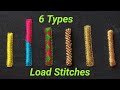 6 Types Load Or Embossed Stitches | Aari Works | Maggam Works