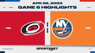 NHL Game 6 Highlights | Hurricanes vs. Islanders - April 28, 2023