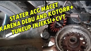 Stater ACG macet karena debu   #mesin #mekanik #bengkel #bengkelmotor