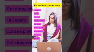 Phrasal verbs and their meaning |  #english #learningenglishpractice #viral #trending #video
