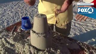 HOW TO BUILD A SIMPLE SAND CASTLE.