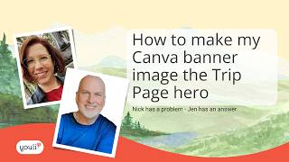 Canva masters, make your banner the hero! Your brand, your flow, flexible on each trip