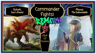 MTG Commander Rematch! Gishath, Suns Avatar VS Rhonas The Indomitable!