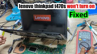 lenovo thinkpad t470s won't turn on | lanovo laptop no power Fixed!!