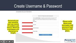 ParentVUE Desktop Activation and Navigation