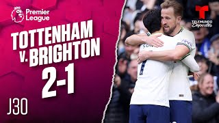 Highlights & Goals | Tottenham v. Brighton 2-1 | Premier League | Telemundo Deportes