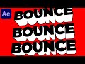 3D Bounce Text Animation in After Effects - After Effects Tutorial | No Plugins Required