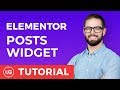 Elementor Widgets - Posts Widget for Elementor