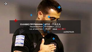 Novasports - Ελληνικό πρωτάθλημα 12η αγων. Άρης - ΠΑΟΚ!