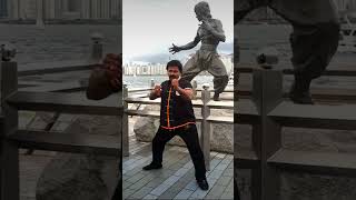 Homage to Sijo Bruce Lee in Hong Kong, Avenue of Star | Cheetah Yajnesh Shetty | Chitah JKD