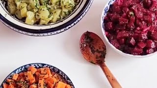 سلطات مغربية مرافقة للمشاوي / BBQ Morrocan salads